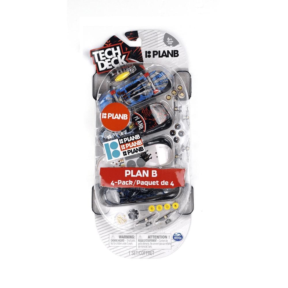 Tech Deck Plan B Skateboard 4 Pack - 50-50 Skate Shop