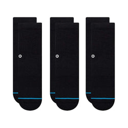 Stance Kids Icon Socks Black 3 Pack - 50-50 Skate Shop