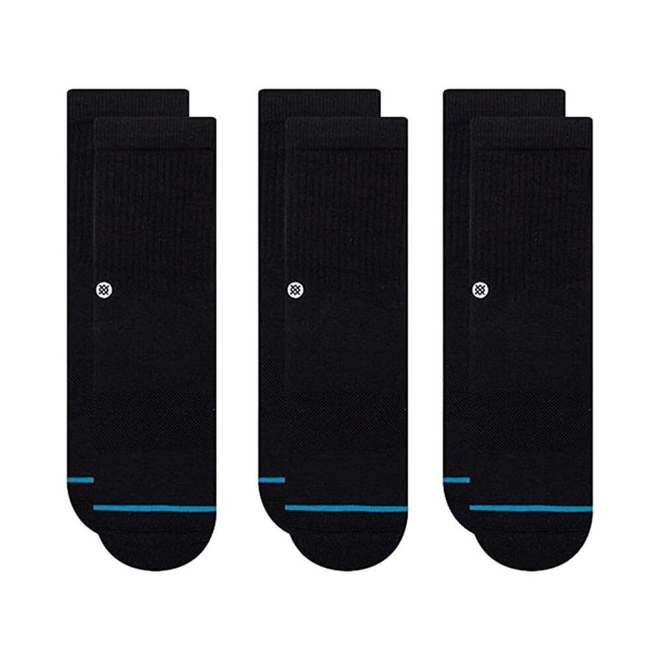 Stance Kids Icon Socks Black 3 Pack - 50-50 Skate Shop
