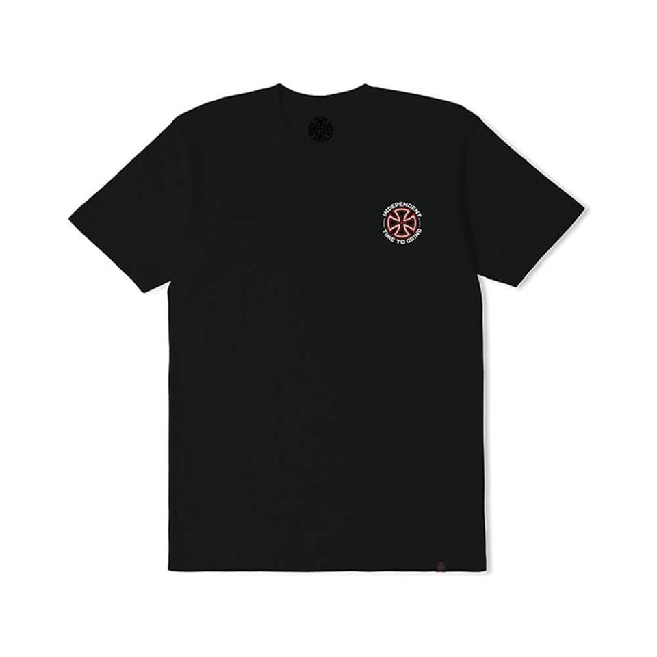 Independent Tee Time To Grind Smashed Black - 50-50 Skate Shop