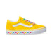 Vans Kids Old Skool (Rainbow Lace) Cyber Yellow True White - 50-50 Skate Shop