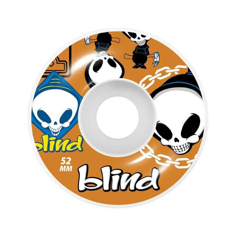 Blind Skateboard Wheels Random 52mm Orange - Set of 4 - 50-50 Skate Shop