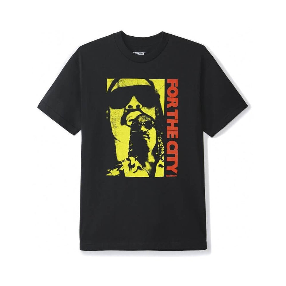 Butter Goods For The City T Shirt Black - 50-50 Skate Shop