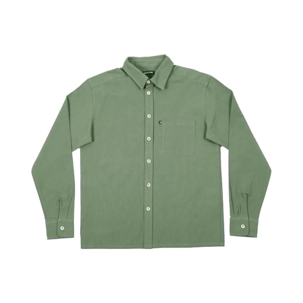 Passport Long Sleeve Shirt Workers Moss - 50-50 Skate Shop