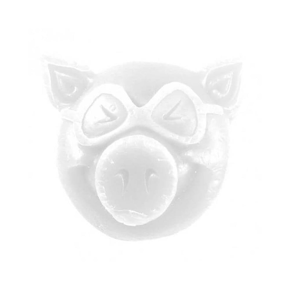 Pig Skateboard New Pig Head Wax White - 50-50 Skate Shop