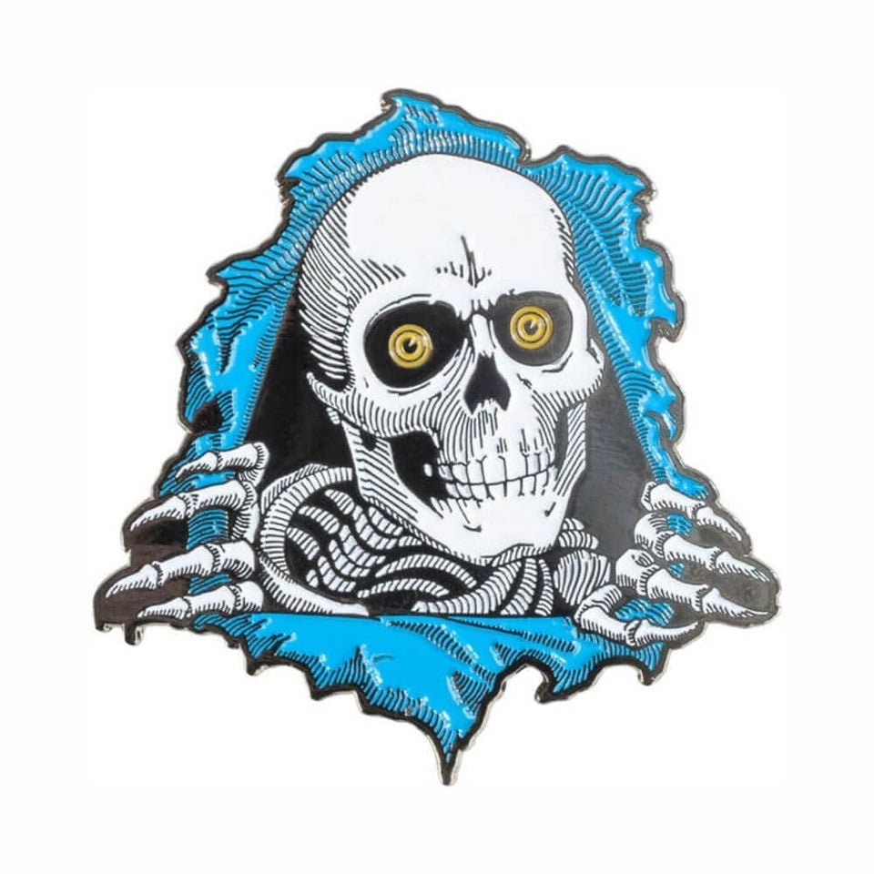 Powell Peralta Lapel Pin Ripper Blue - 50-50 Skate Shop
