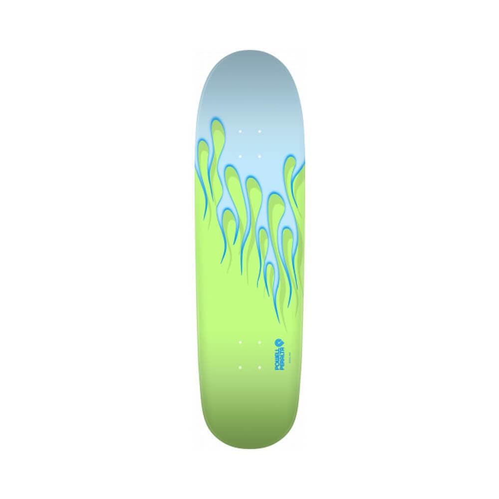 Powell Peralta Skateboard Deck NITRO Hot Rod Flames 9.375" x 33.875" Mint Blue - 50-50 Skate Shop