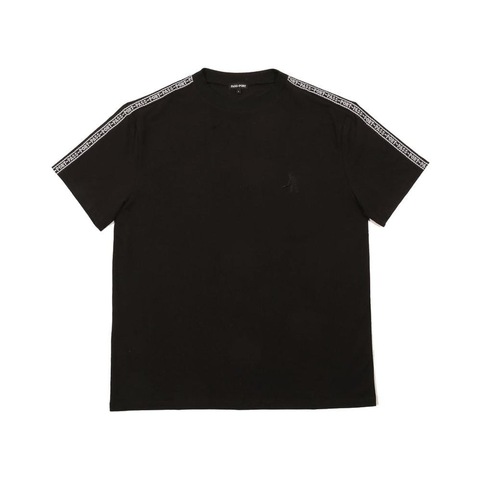 Passport Barbs Ribbon Short Sleeve Shirt Black - 50-50 Skate Shop