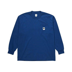 Polar Skate Pocket Long Sleeve Tee Dark Blue - 50-50 Skate Shop