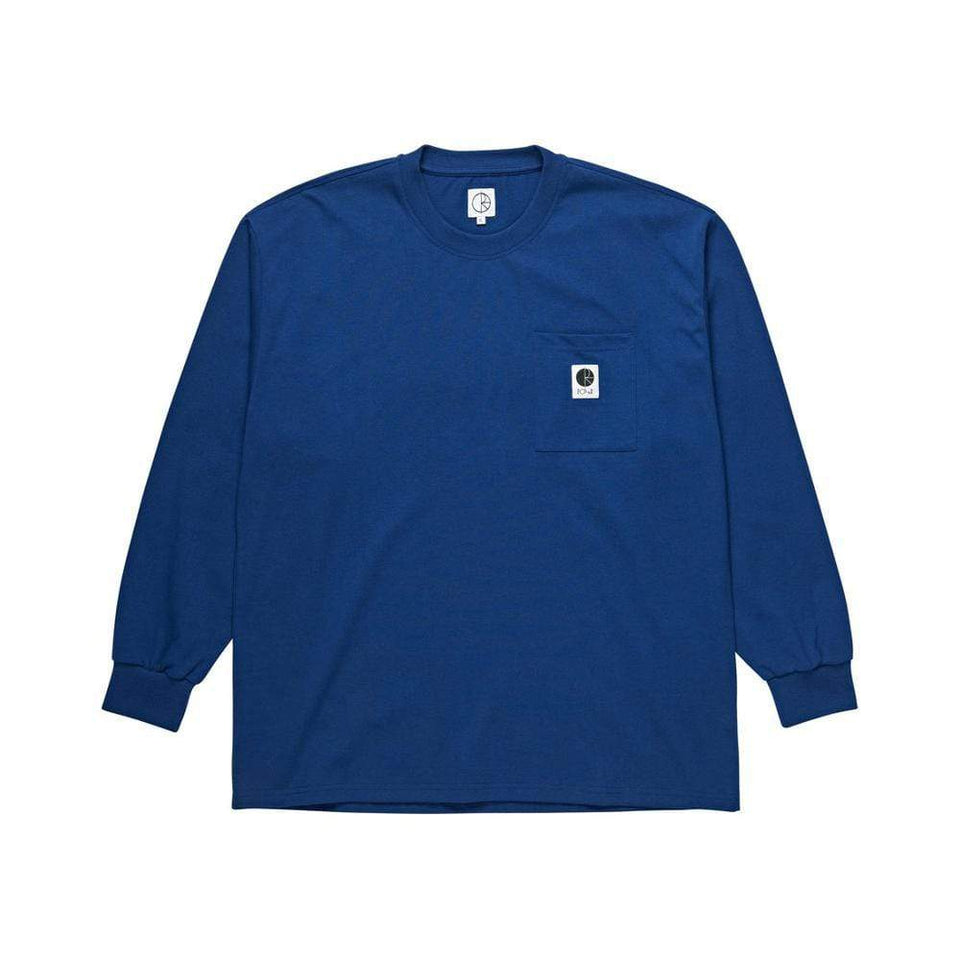 Polar Skate Pocket Long Sleeve Tee Dark Blue - 50-50 Skate Shop