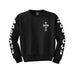 Dogtown Crewneck Sweatshirt Cross Logo Black White - 50-50 Skate Shop