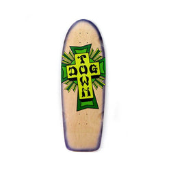 Dogtown Deck Cross Logo Classic Natural Purple Fade Green Cross 10.0