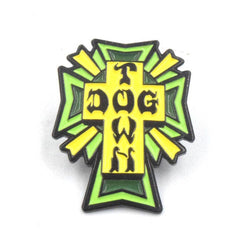 Dogtown Pin Cross Logo Green - 50-50 Skate Shop