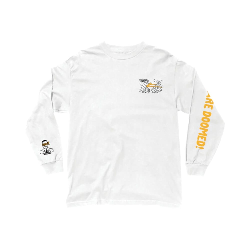Lakai Tee Doomsayers Shake Flare Long Sleeves White - 50-50 Skate Shop