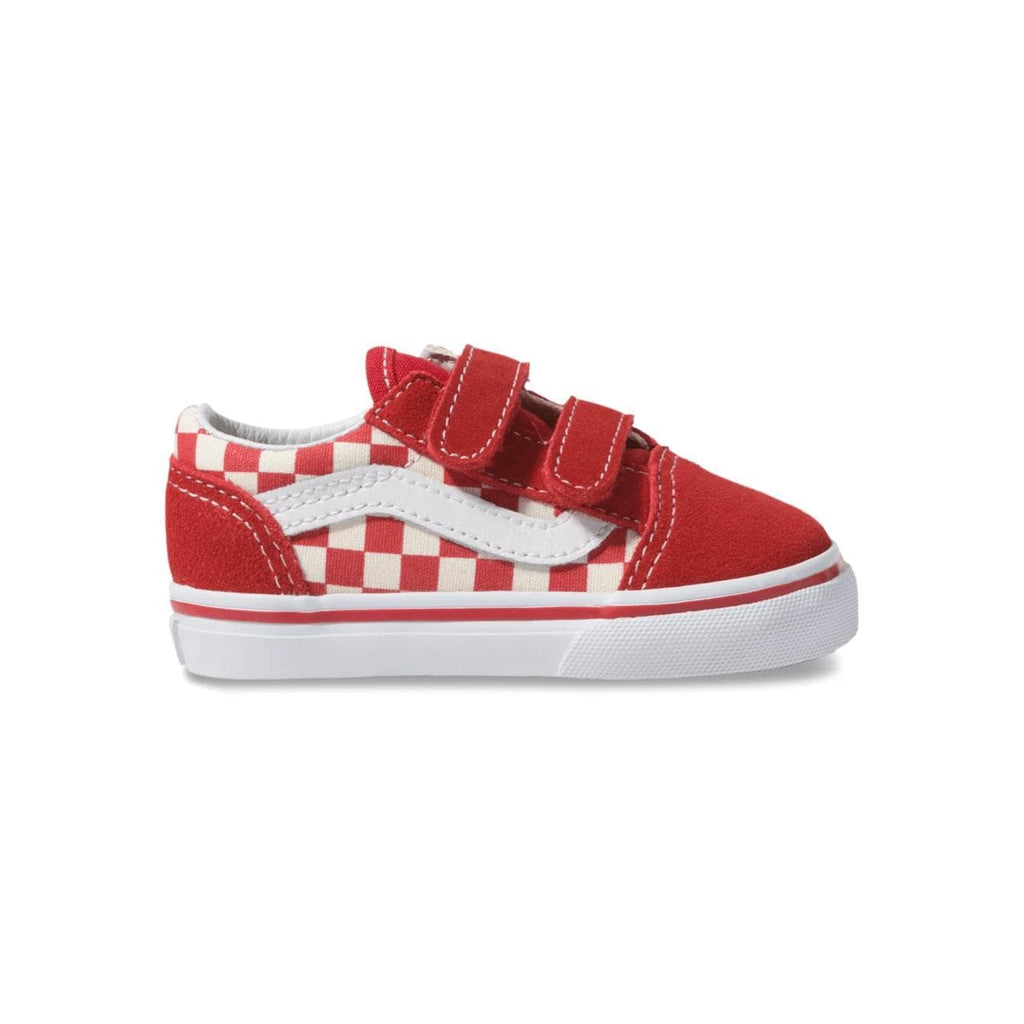 Red old skool vans checkered - Main Image