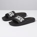 Vans Slides VANS Logo Black And White Sandals - 50-50 Skate Shop