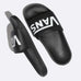 Vans Slides VANS Logo Black And White Sandals - 50-50 Skate Shop