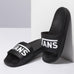 Vans Slides VANS Logo Black And White Sandals - 50-50 Skate Shop