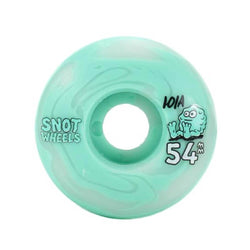 Snot Wheel Co Swirl 54mm 101A Green White Original Shape - Set of 4 - 50-50 Skate Shop