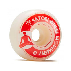 Satori Skateboard Wheels Meditation SERIES (slim shape) 98a 53mm Red - Set of 4 - 50-50 Skate Shop