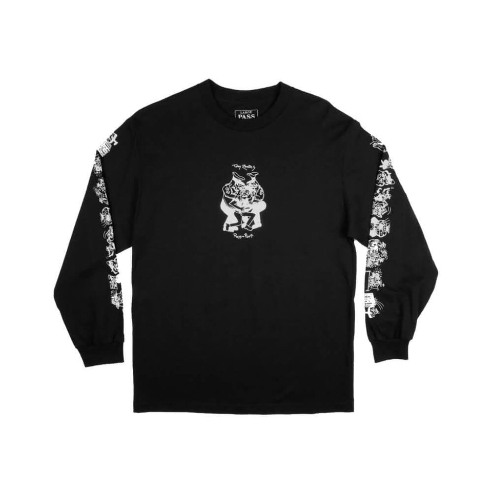 Passport Toby Zoates Coppers Long Sleeve Tee Black - 50-50 Skate Shop