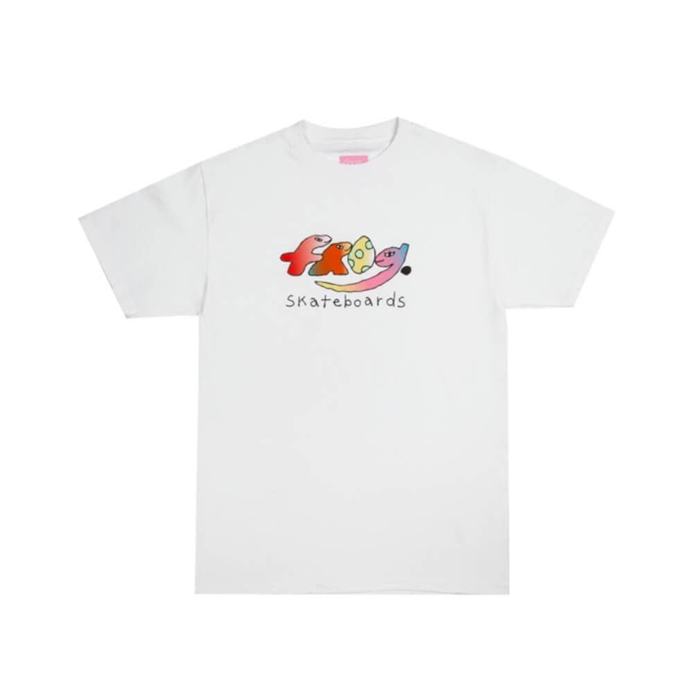 Frog Skateboard Frog Dino Logo Short Sleeve Tee White - 50-50 Skate Shop
