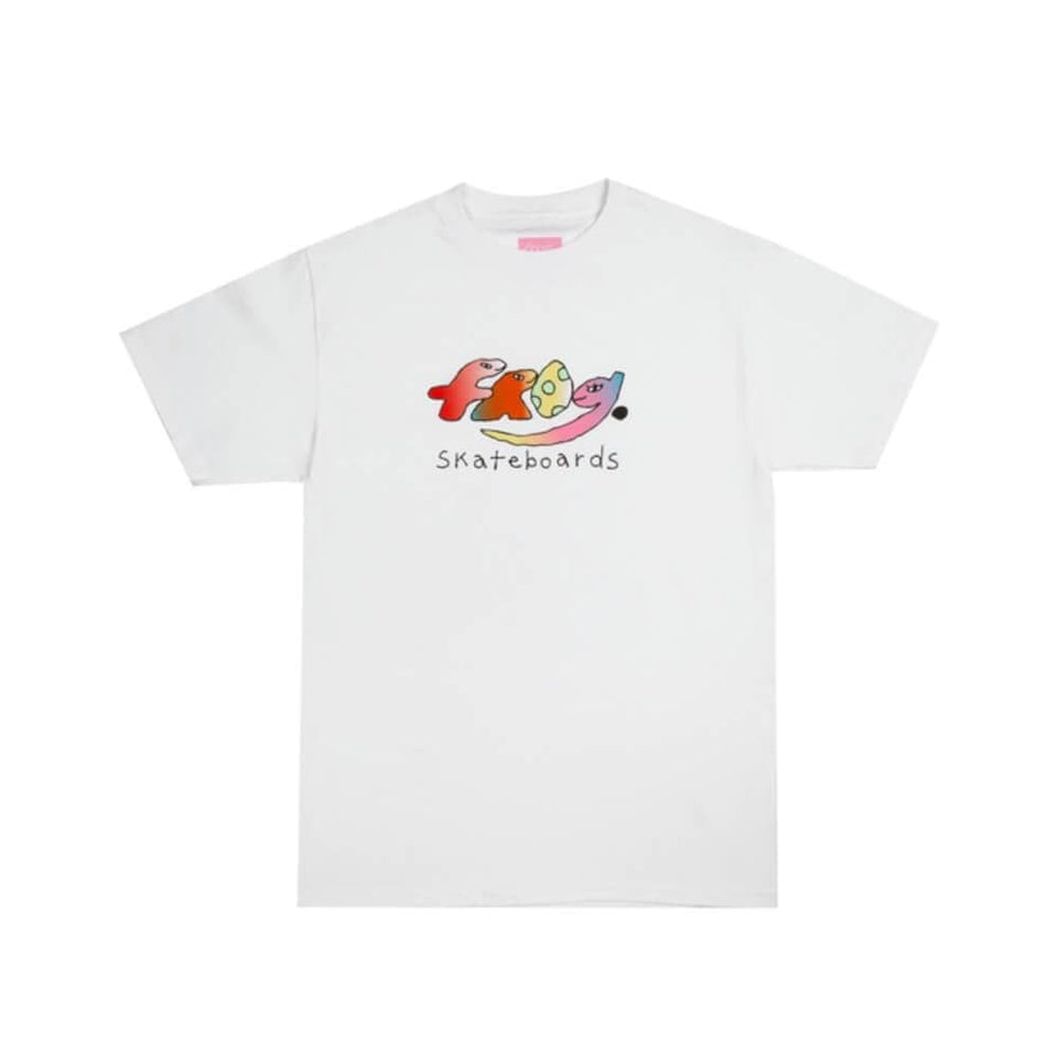 Frog Skateboard Frog Dino Logo Short Sleeve Tee White - 50-50 Skate Shop