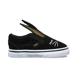 Vans Toddler Slip on Bunny Black Gold - 50-50 Skate Shop