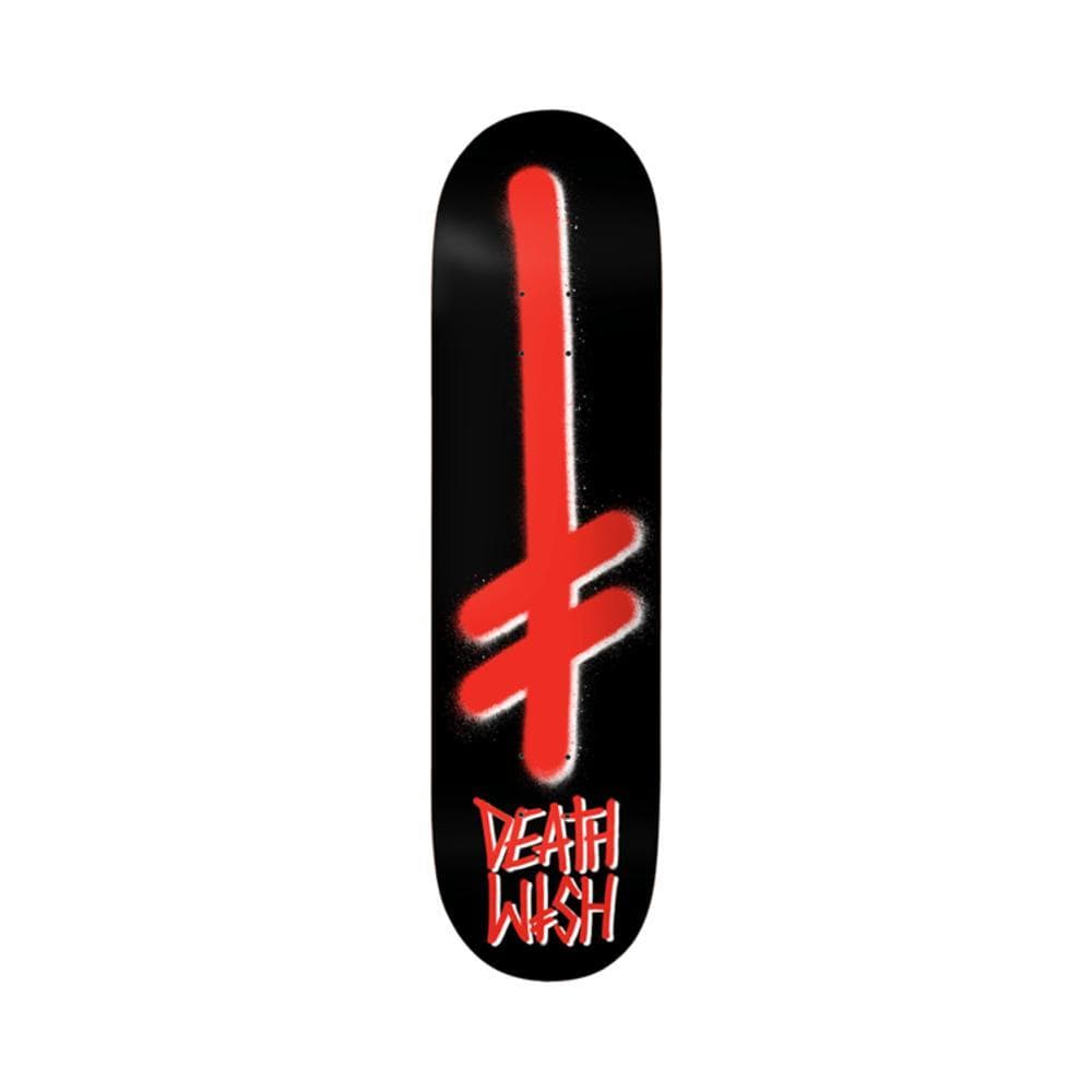 Deathwish Skateboard Deck Team OG Gang Logo Black Red (Choose Size) - 50-50 Skate Shop