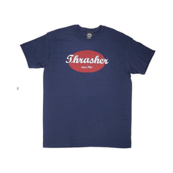 Thrasher Oval Short Sleeve Tee Navy - 50-50 Skate Shop