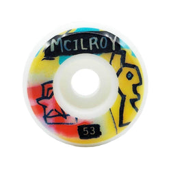 Picture Skateboard Wheels Marty Baptist 53mm Conical Joel McIlroy - Set of 4 - 50-50 Skate Shop