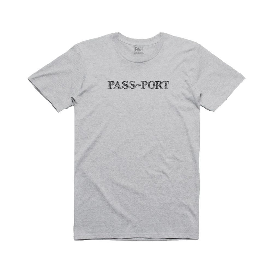 Passport Official Sweaty Embroid Tee Athletic Heather - 50-50 Skate Shop
