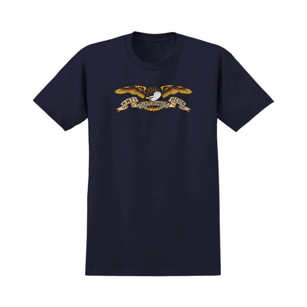 Antihero Tee Eagle Navy - 50-50 Skate Shop