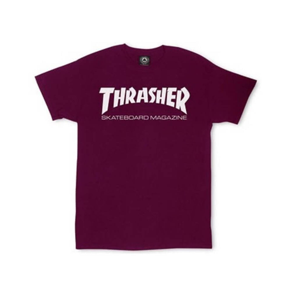 Thrasher Tee Skate Mag Maroon - 50-50 Skate Shop