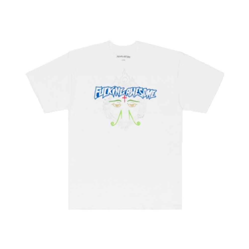 Fucking Awesome Skate Eyes Tee White - 50-50 Skate Shop