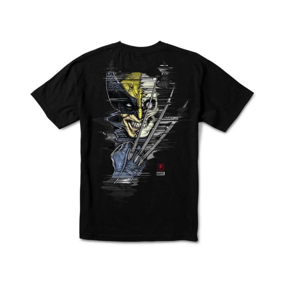 Primitive Skate Tee Marvel Wolverine Black - 50-50 Skate Shop