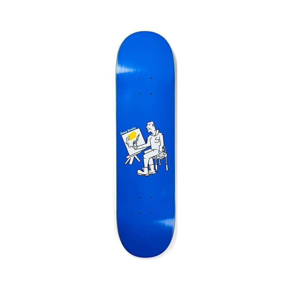 Polar Skateboard Deck Painter 8.25" x 31.875" Dane Brady Blue 14.125" WB - 50-50 Skate Shop