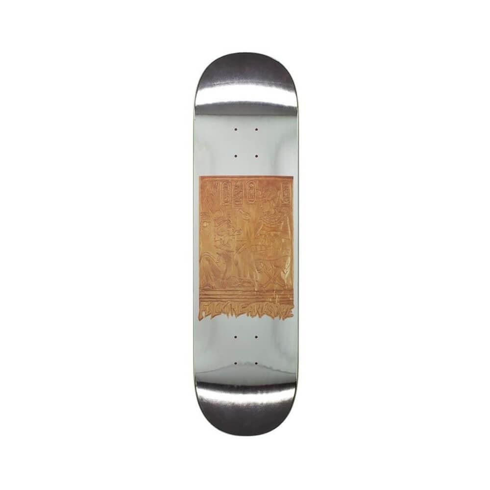 Fucking Awesome Skateboard Deck Gold Hieroglyphic 8.5" x 31.91" Chrome Colour 14.18" WB - 50-50 Skate Shop