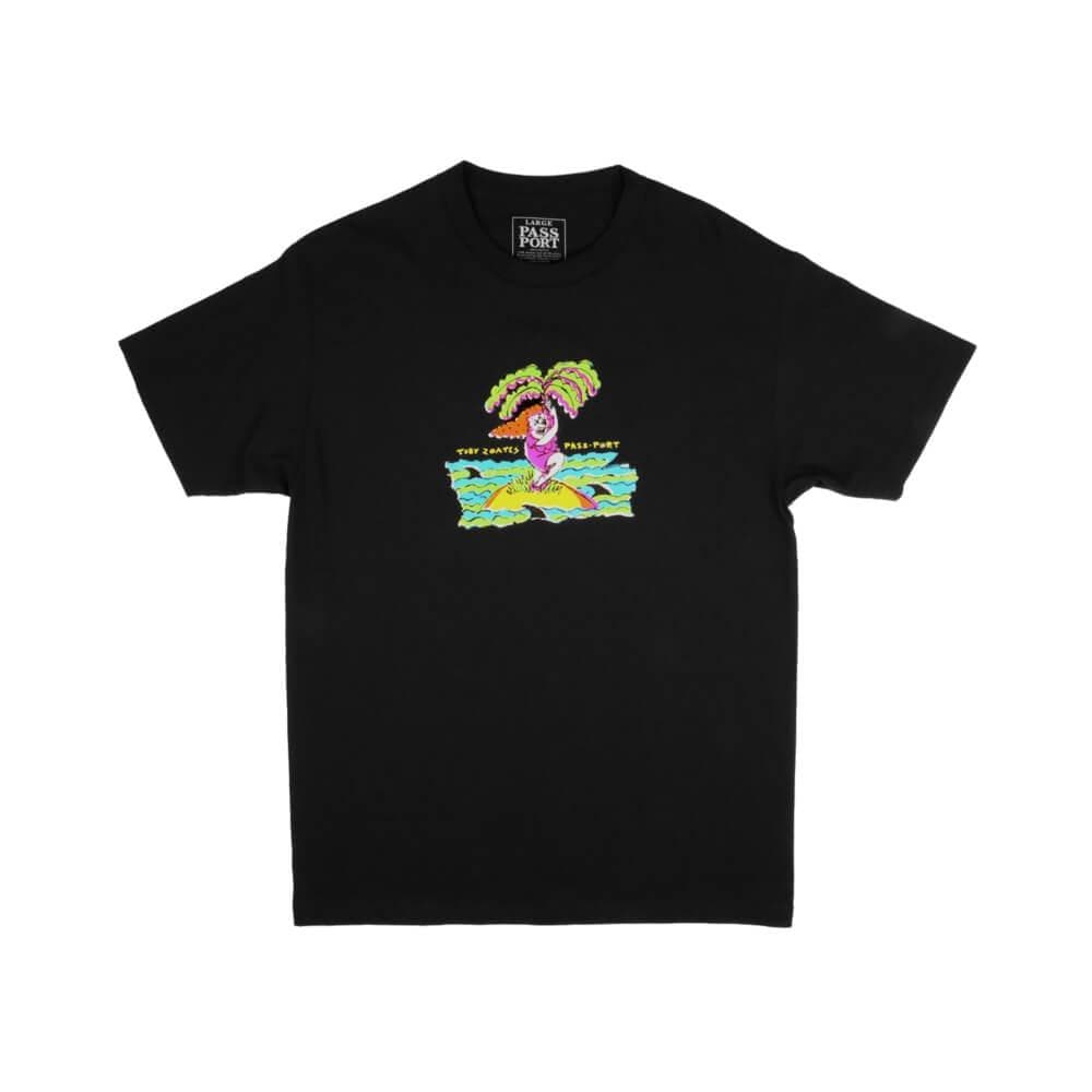 Passport Toby Zoates Darling Tee Black - 50-50 Skate Shop