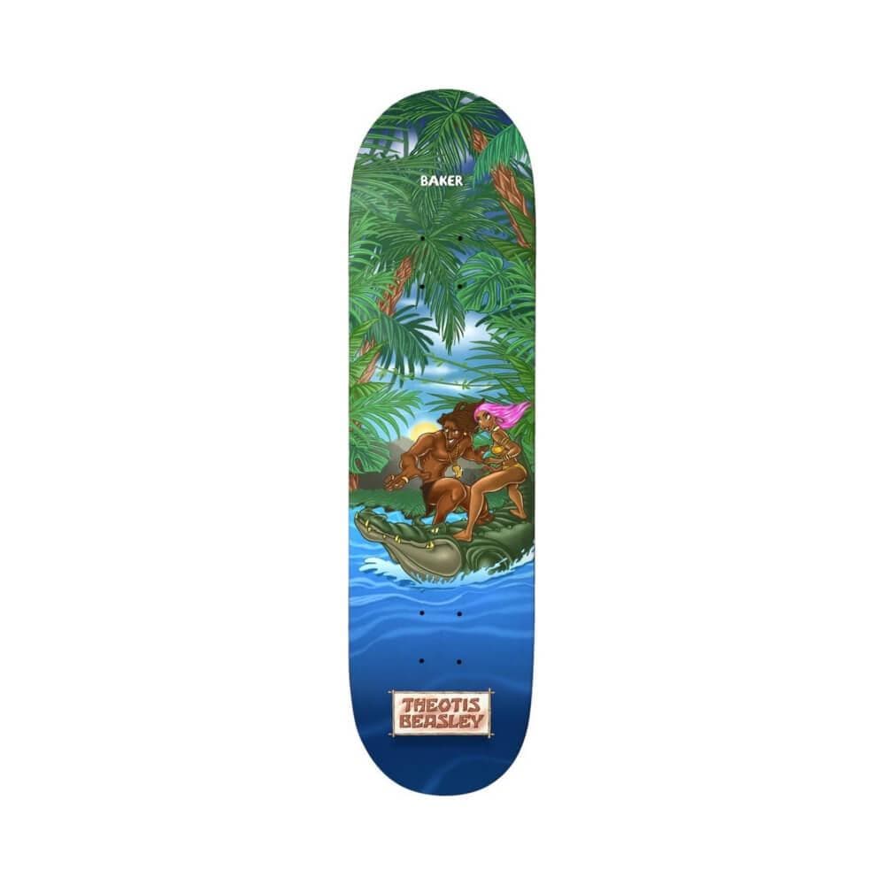Baker Skateboard Deck Theotis Jungle Mellow Concave 8.0" x 31.5" 14.25" WB - 50-50 Skate Shop
