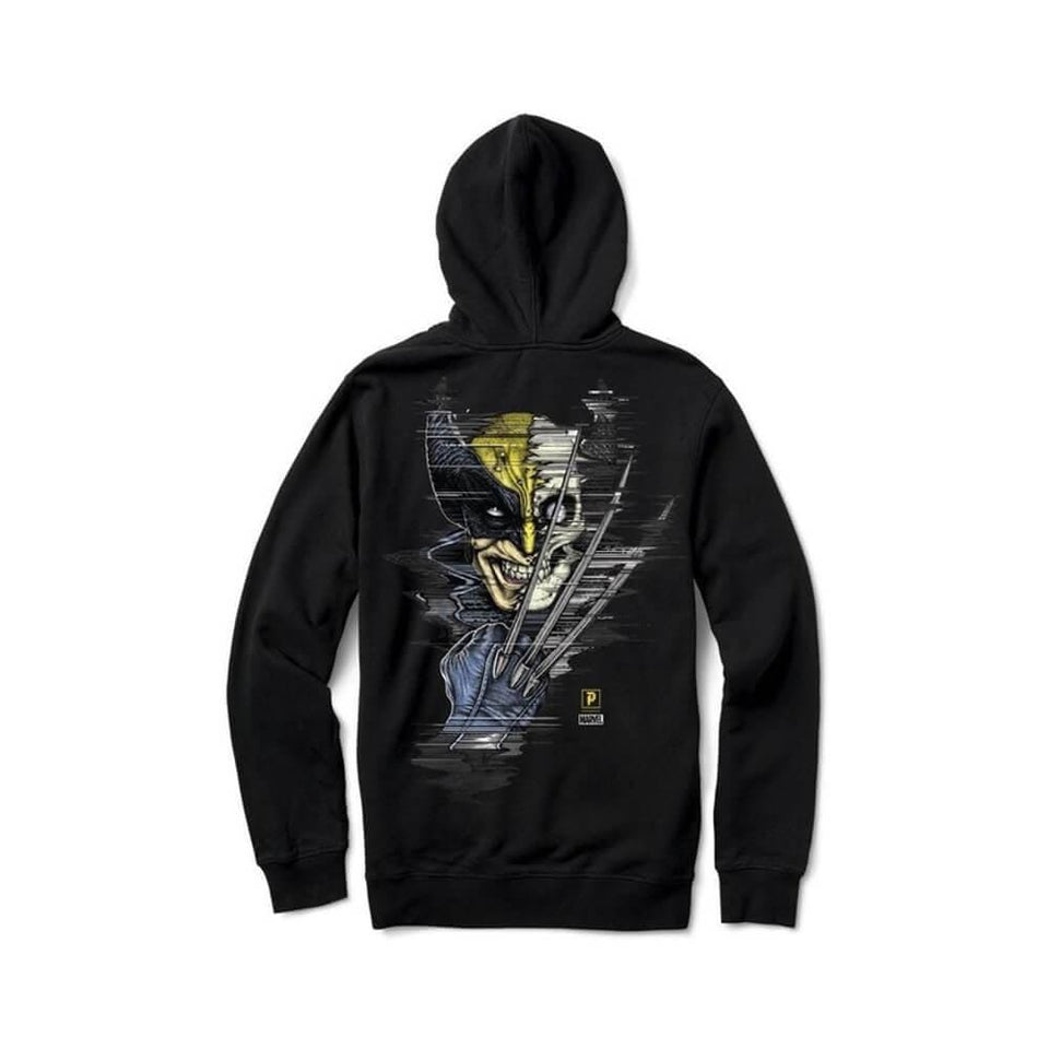 Primitive Skate Sweater Hoodie Marvel Wolverine Black - 50-50 Skate Shop
