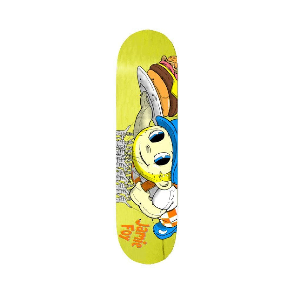 Deathwish Skateboard Deck Jamie Foy Big Boy Parade 8.25" x 31.5" Yellow - 50-50 Skate Shop