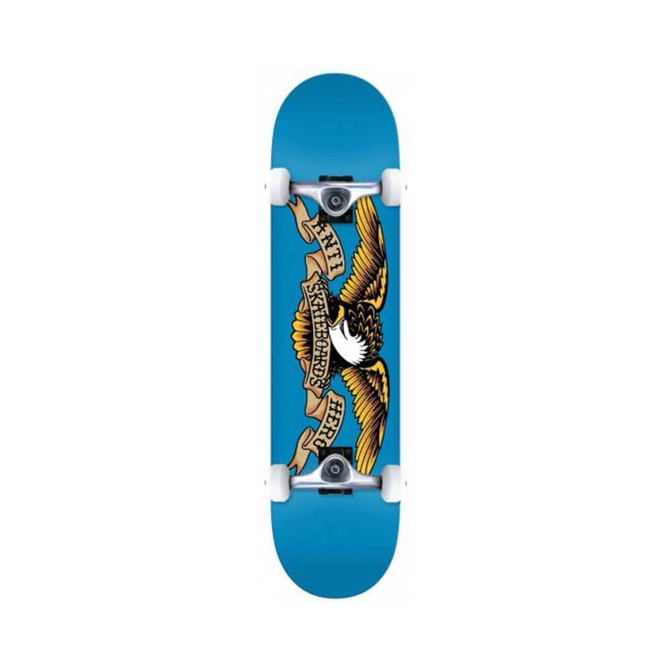 Anti Hero Skateboard Complete Classic Eagle 7.5" x 31.2615" Blue 13.875" WB - 50-50 Skate Shop