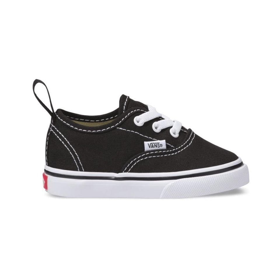 Vans Toddler Authentic Elastic Lace Black True White - 50-50 Skate Shop