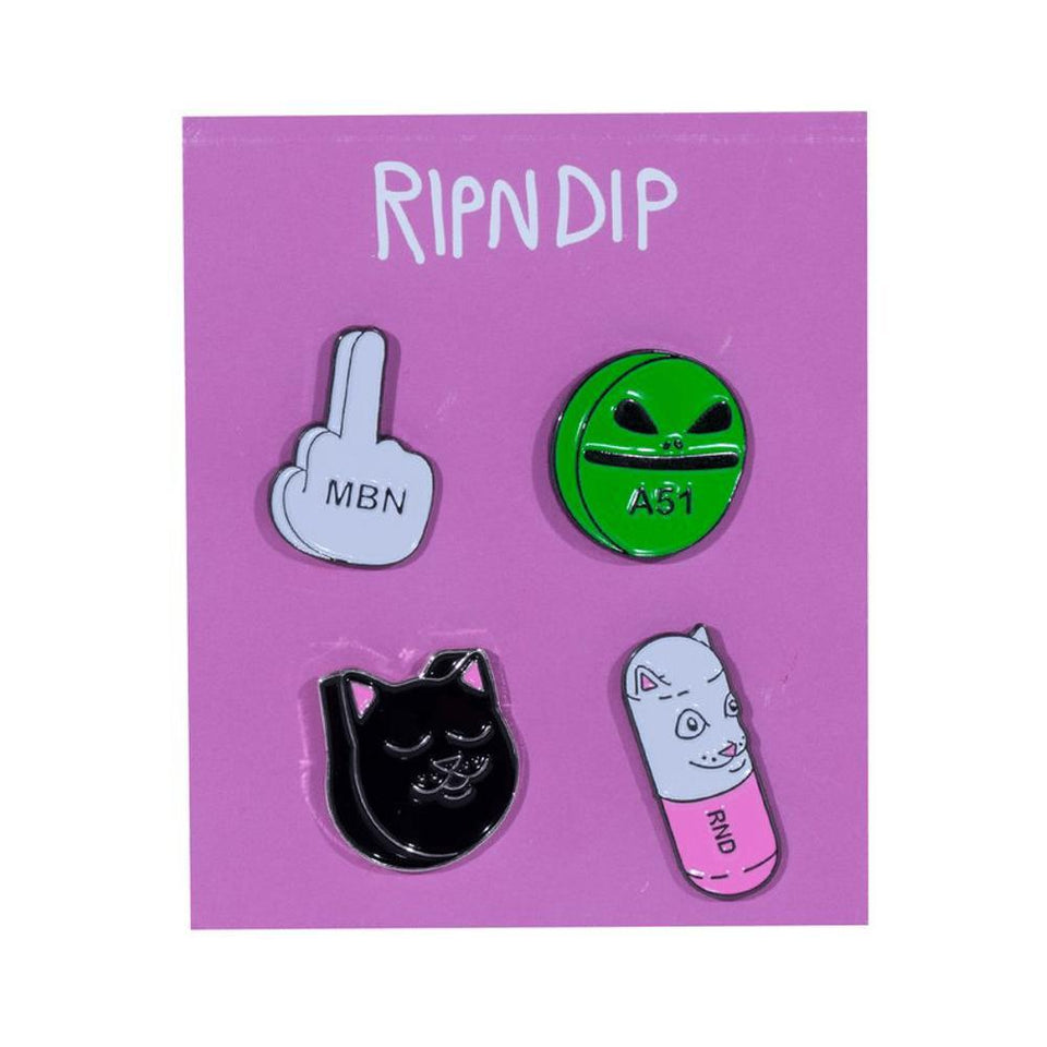 Ripndip Daily Dose Pin Set (4 Set) - 50-50 Skate Shop