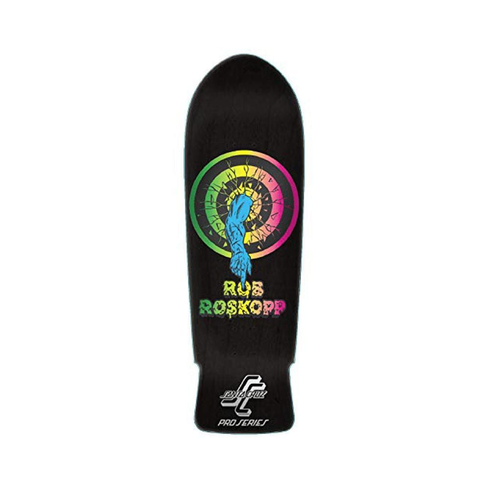 Santa Cruz Skateboard Deck Rob Roskopp Target 1 Black Stain 10" x 31.4" - 50-50 Skate Shop