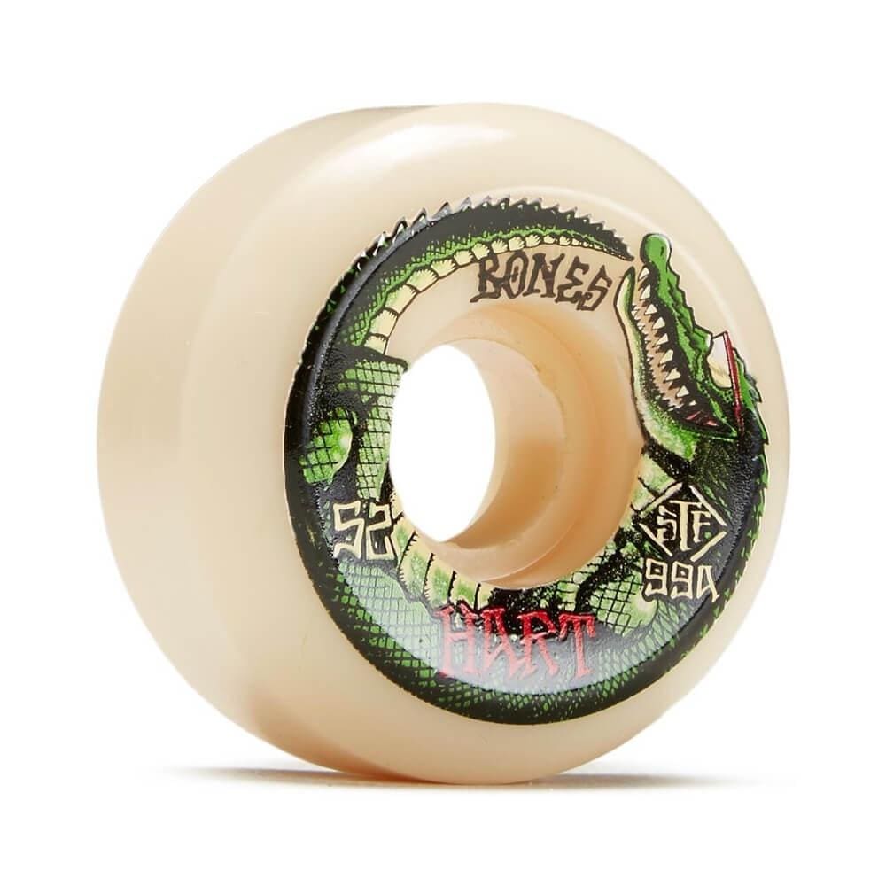 Bones Skateboard Wheels STF Hart Speed Gator V5 Sidecut 52mm 99A - Set of 4 - 50-50 Skate Shop