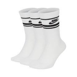 Nike SB Skate Sportswear Essential Crew Socks White Black Black 3 Pack - 50-50 Skate Shop