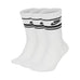 Nike SB Skate Sportswear Essential Crew Socks White Black Black 3 Pack - 50-50 Skate Shop