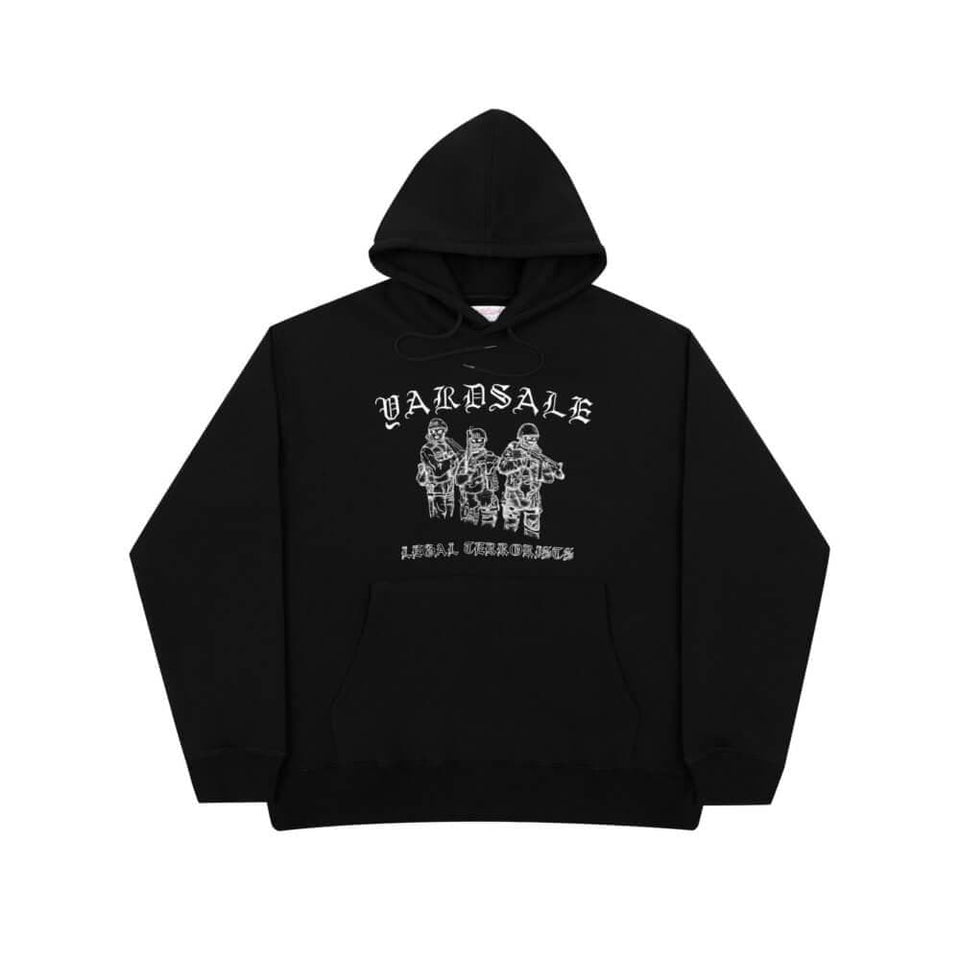 Yardsale Skate x Curtis Pearl Trust Pullover Fleece Hoodie Black - 50-50 Skate Shop